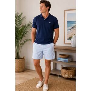 Castaway Nantucket Island Embroidered Whale Shorts Men’s Size 40 Light Blue‎